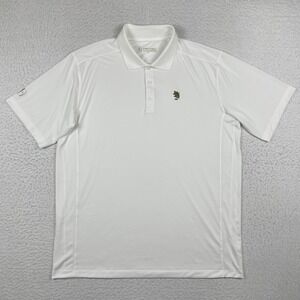 Harrow Polo Shirt Mens XL White Tuxedo Club Golf New York Travel Vacation Preppy